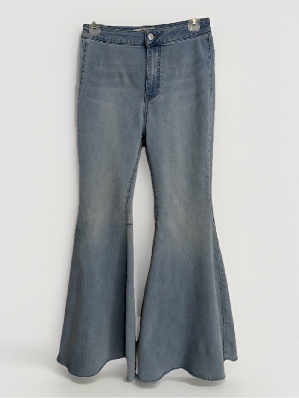 Free People High Rise Just Float On Super Flare Bell Bottom Jeans Size 28